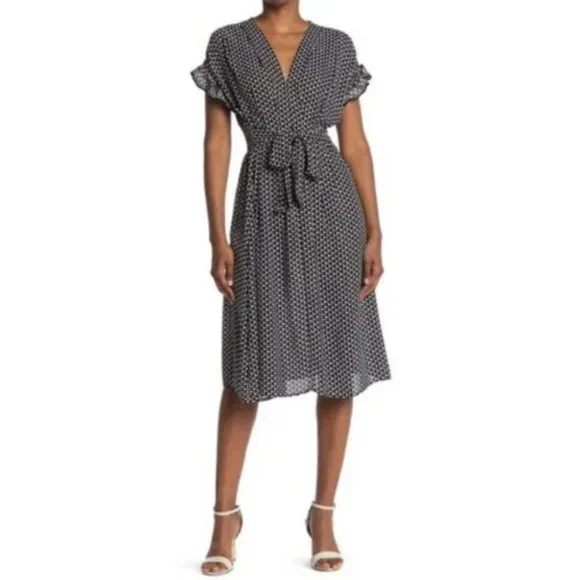 Max Studio | Dresses | Nwt Max Studio Ruffle Sleeve Midi Dress Size Xs |  Poshmark